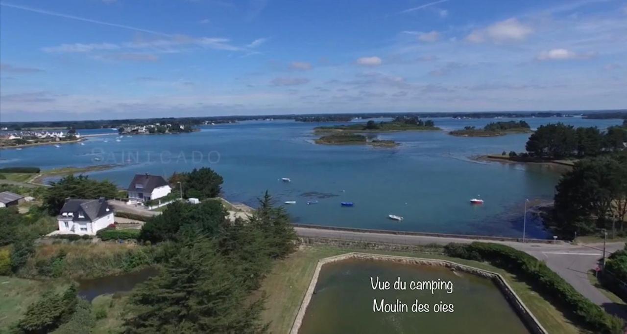Camping Paradis Le Moulin Des Oies Belz Exterior foto
